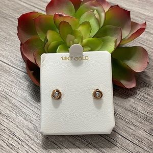 Cubic Z Stud Earrings